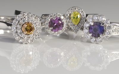 Halo style rings