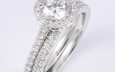 119335_119338 : Diamond Engagement and Wedding Ring Set