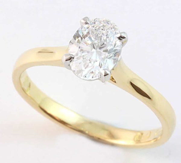 oval engagement ring, solitaire engagement ring, oval diamond ring