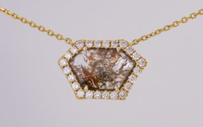 120046 : Diamond ‘Slice’ Pendant