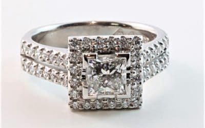 120315 : Princess Cut Diamond Ring