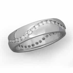 Wave ring, diamond, diamond ring, diamond wave ring, Abrecht Bird Jewellers