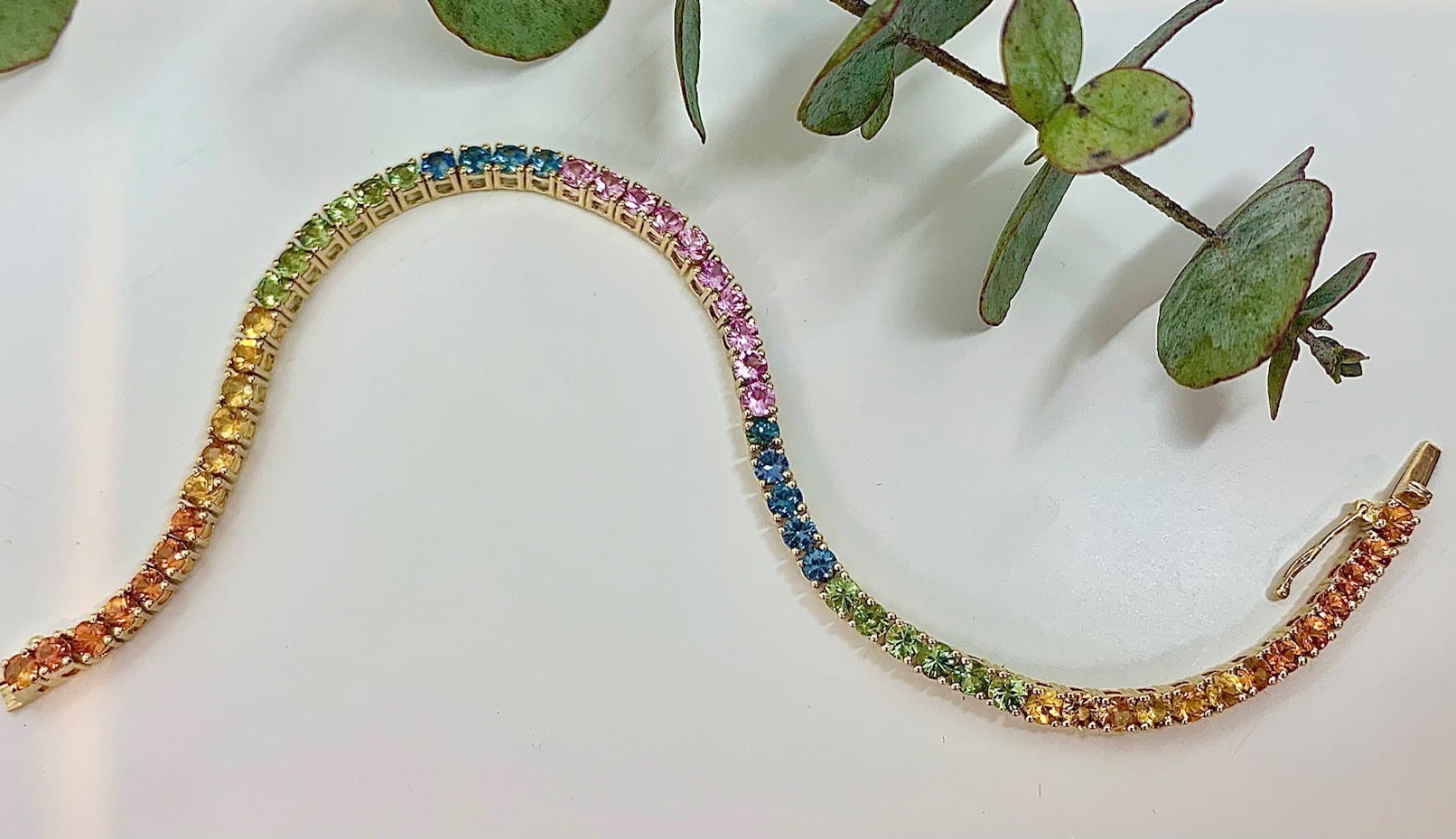 Rainbow deals sapphire bracelet