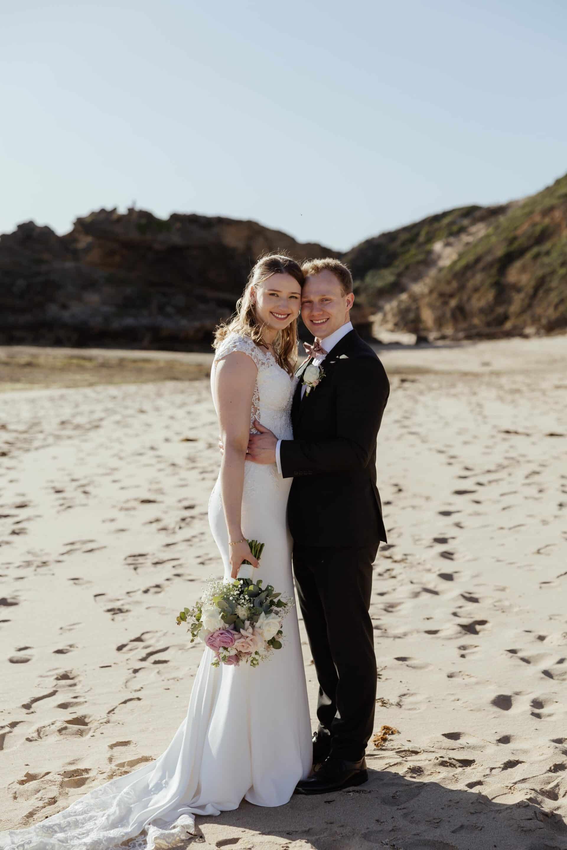Stephanie and Liam, Wedding, Beach, 